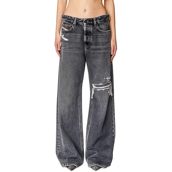 Diesel 1996 D-SIRE - Relaxed Jeans Black/Denim at Amazon Men's